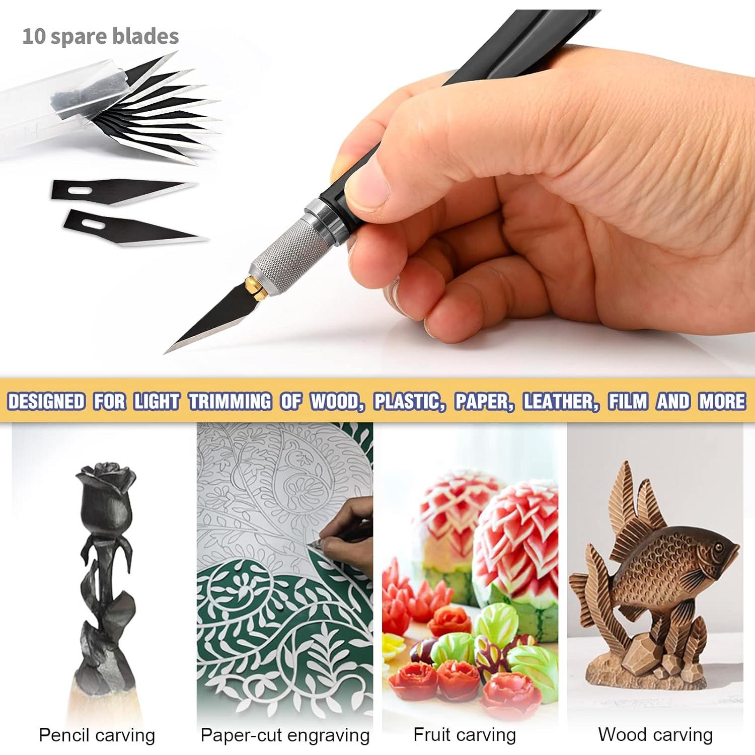 Cortador de Precisión NEWISHTOOL con 10 Cuchillas para Arte