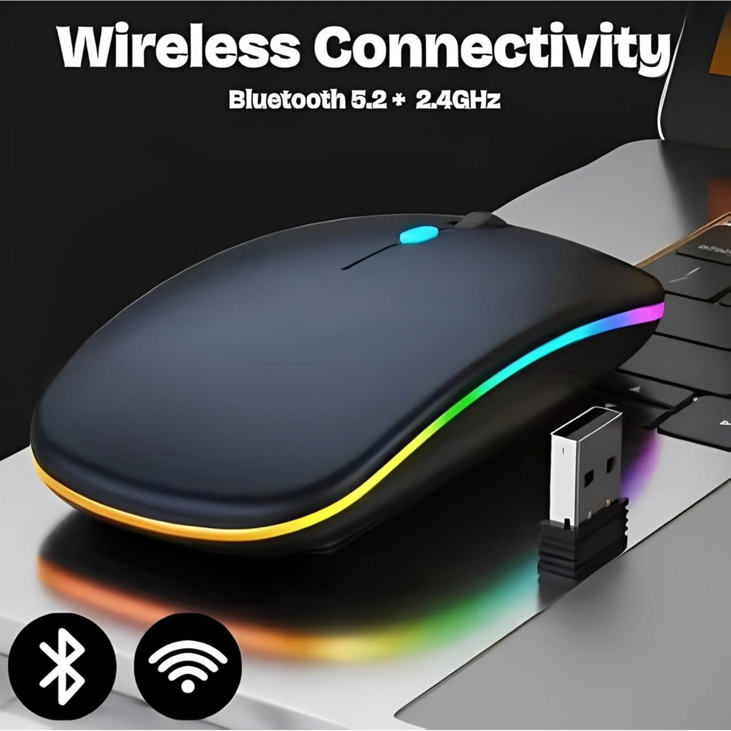 Ratón Inalámbrico Bluetooth Recargable Kakiya XRM Negro