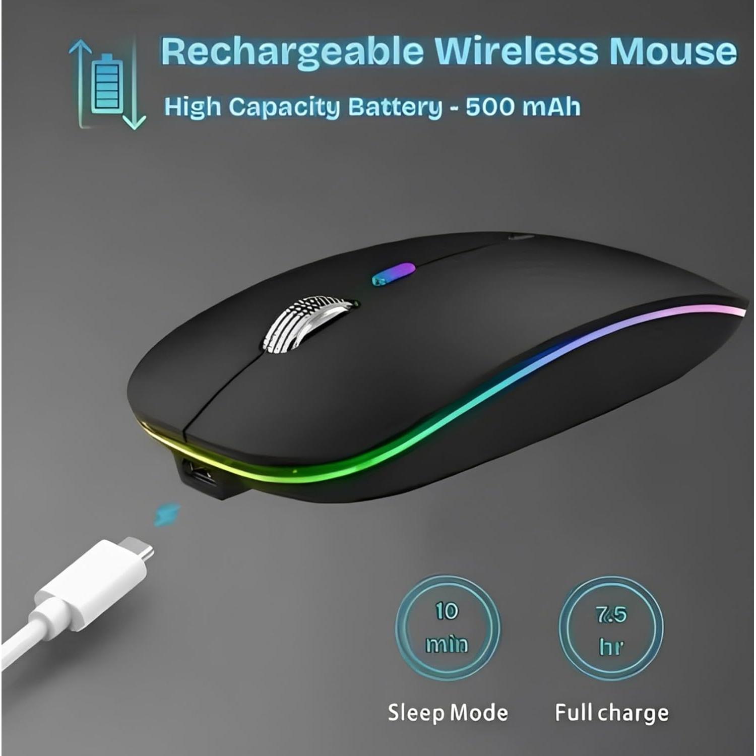 Ratón Inalámbrico Bluetooth Recargable Kakiya XRM Negro