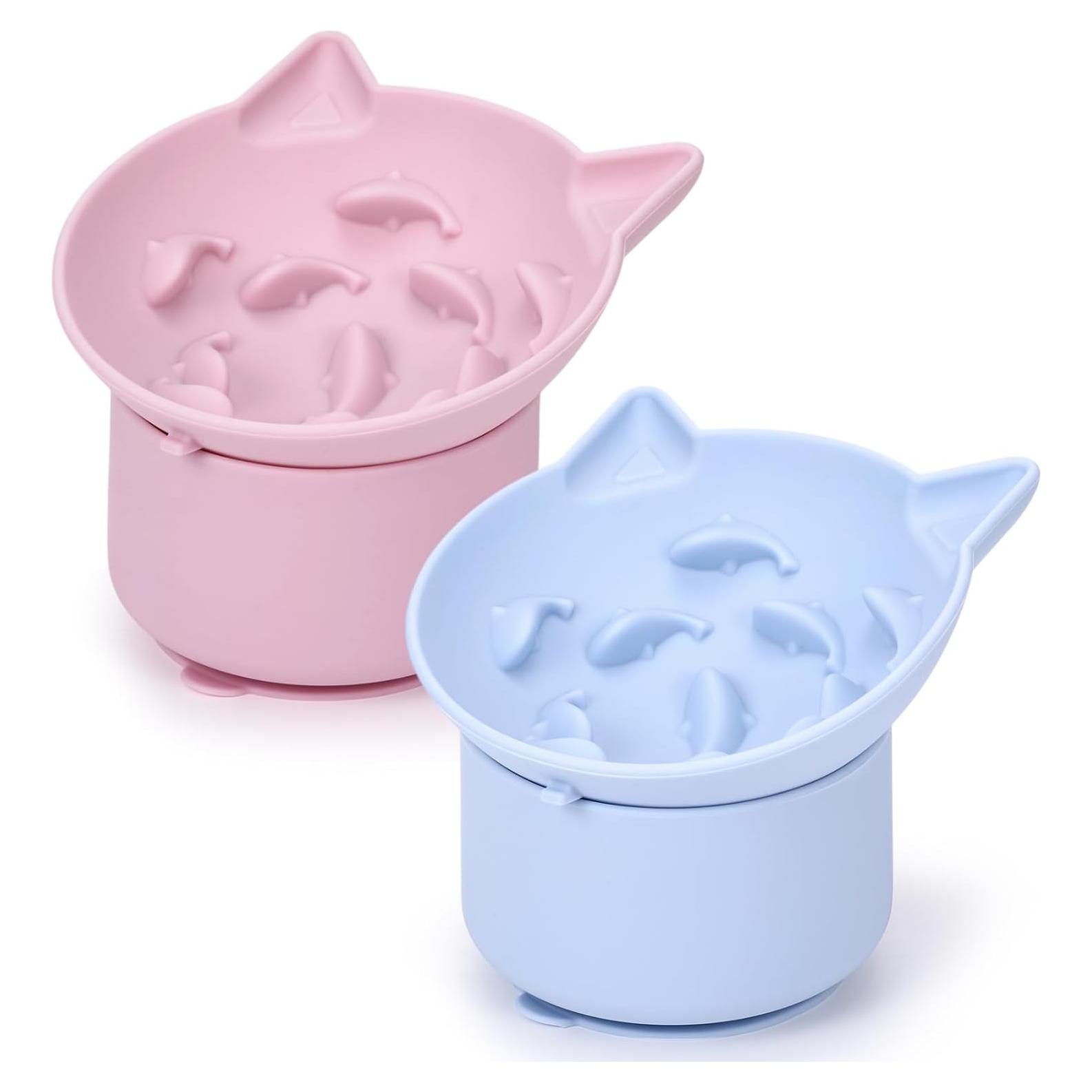 Comederos Lentos de Silicona Funnymoom para Gatos - 2 Piezas