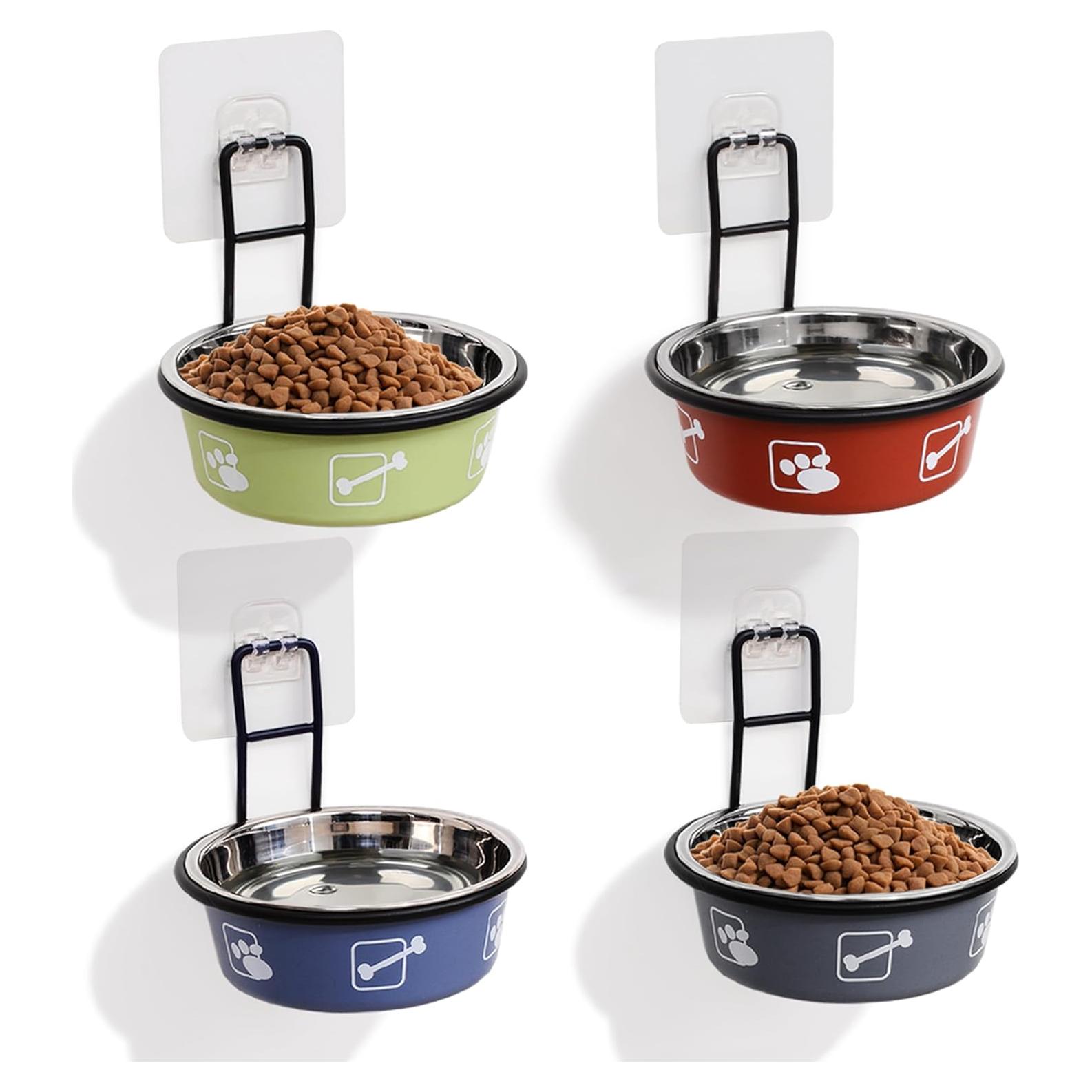 4 Cuencos Elevados para Gatos Trundisan Acero Inoxidable