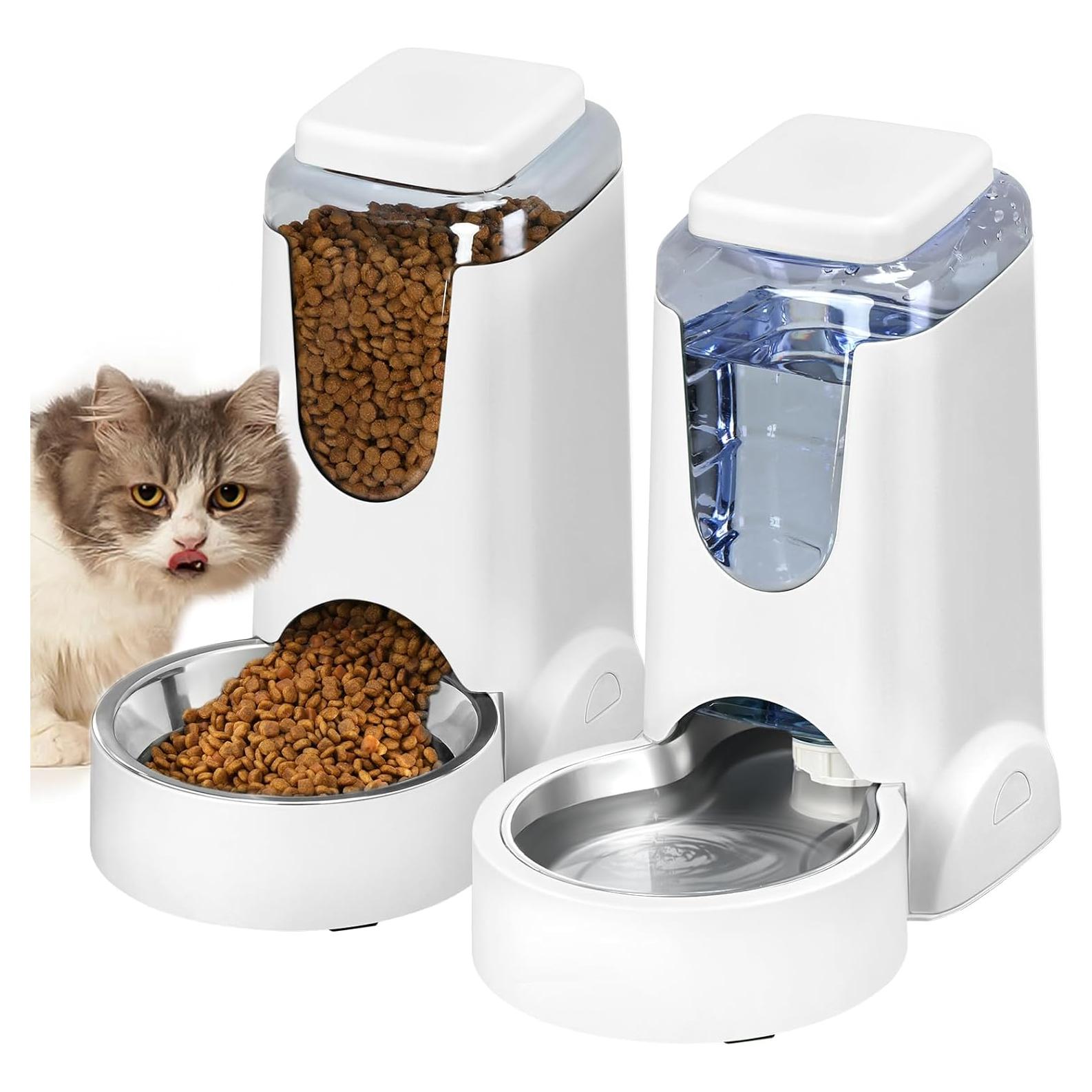 Dispensador Automático de Comida y Agua HWONMTE 3.78L x 2