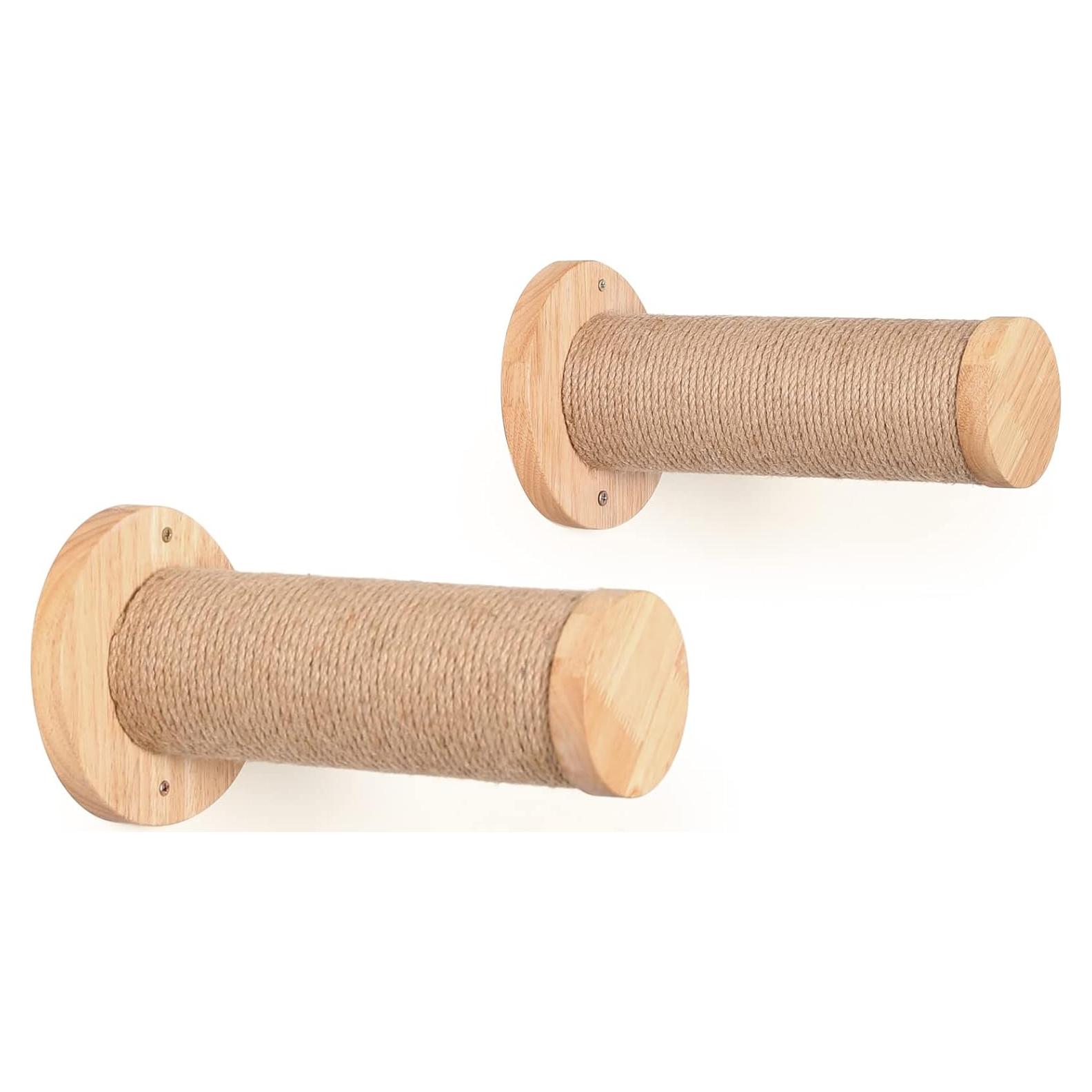 Estantes para Gatos FUKUMARU, Escalones de Madera 30x9.7cm, Paquete de 2