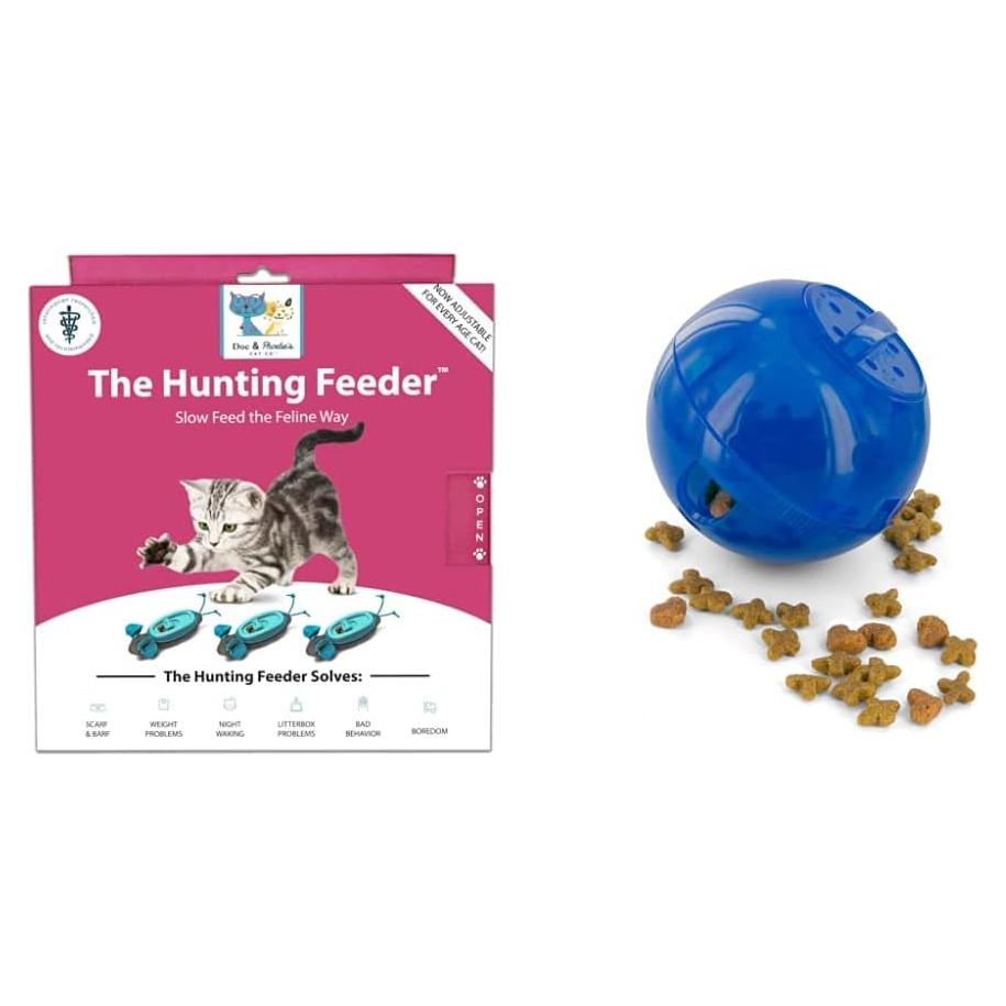 Comederos Éticos para Gatos + Juguete Dispensador PetSafe