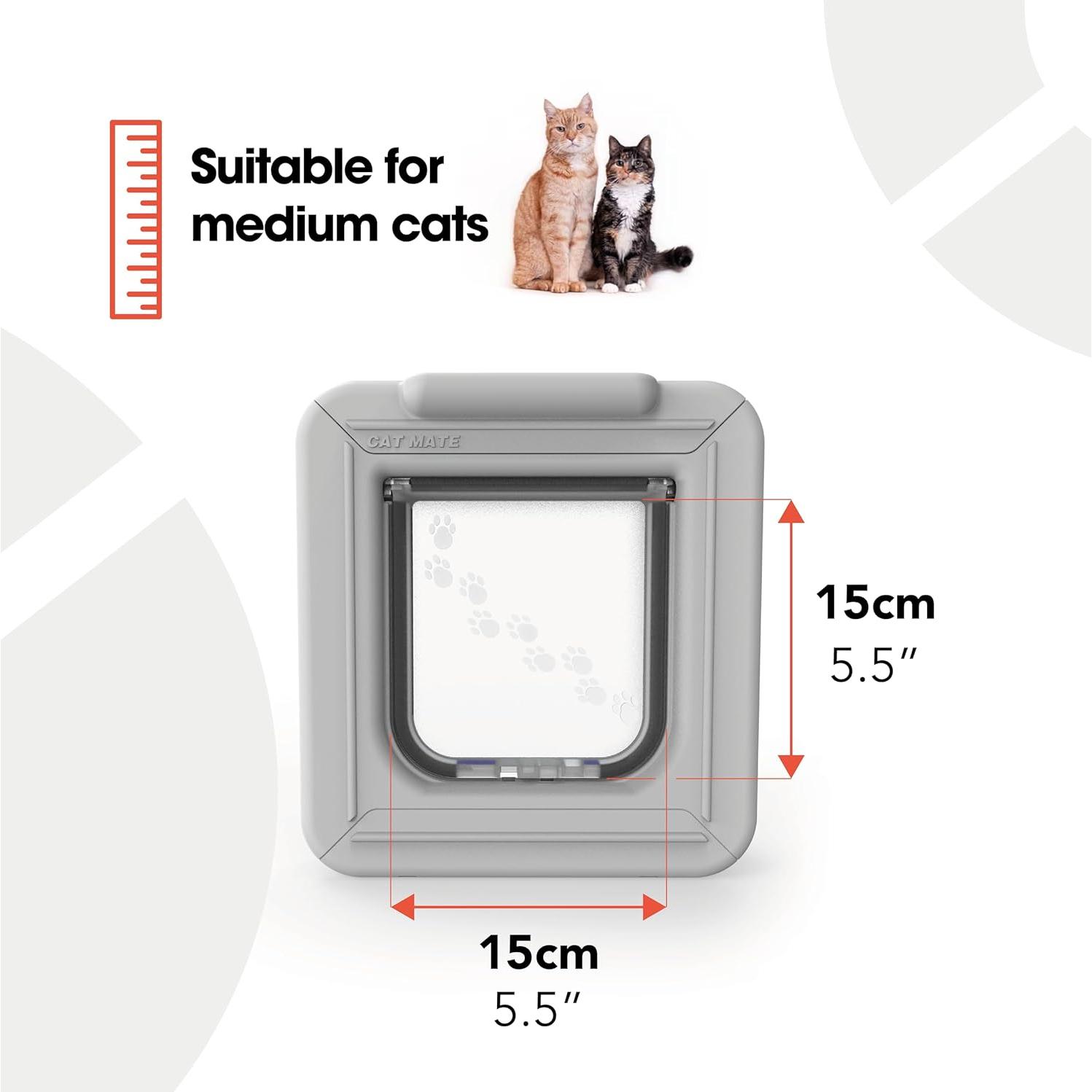 Puerta para Gatos Cat Mate Elite I.D. Disc 305 - Control Temporizador