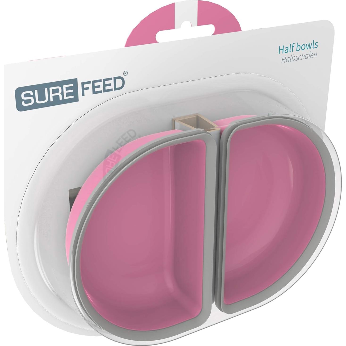 Tazones SureFeed Mitad Rosa para Alimentador de Mascotas