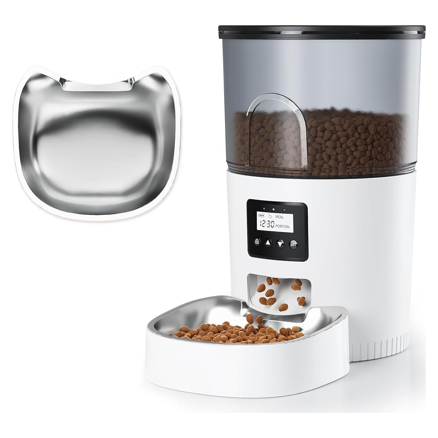 Comedero Automático para Gatos IMIPAW 3L Acero Inoxidable