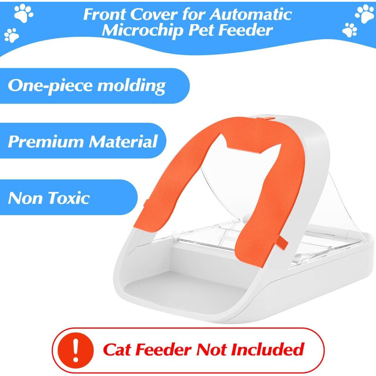 Cubierta Frontal para Comedero Automático de Microchip GUSUCIN - Naranja