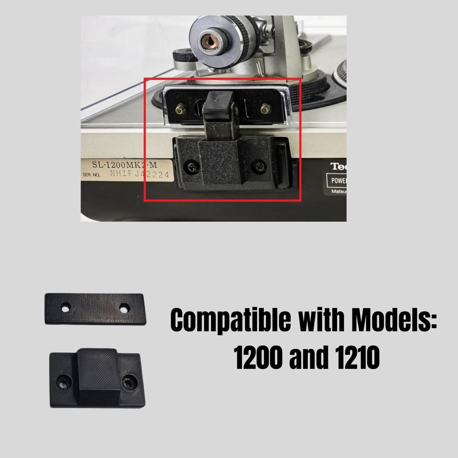 Placas de Bisagra de Reemplazo Technics SL-1200/1210 - Negro