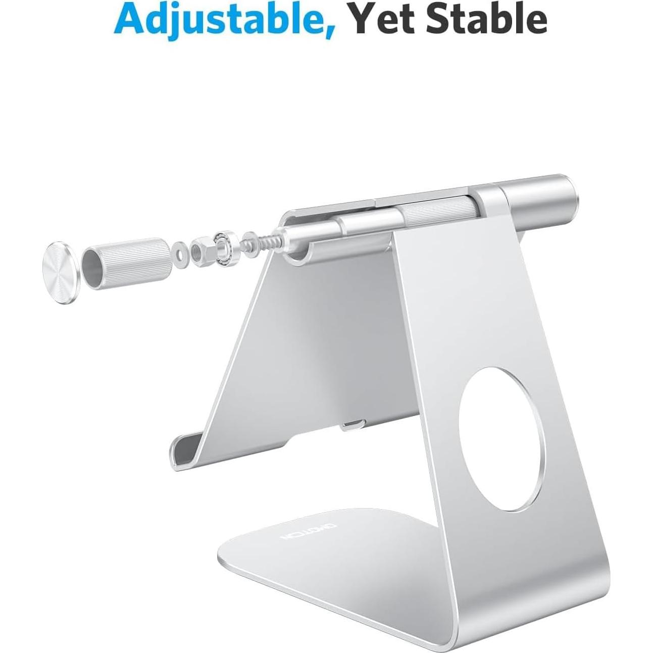 Soporte para Tableta OMOTON Ajustable Plata 33 cm