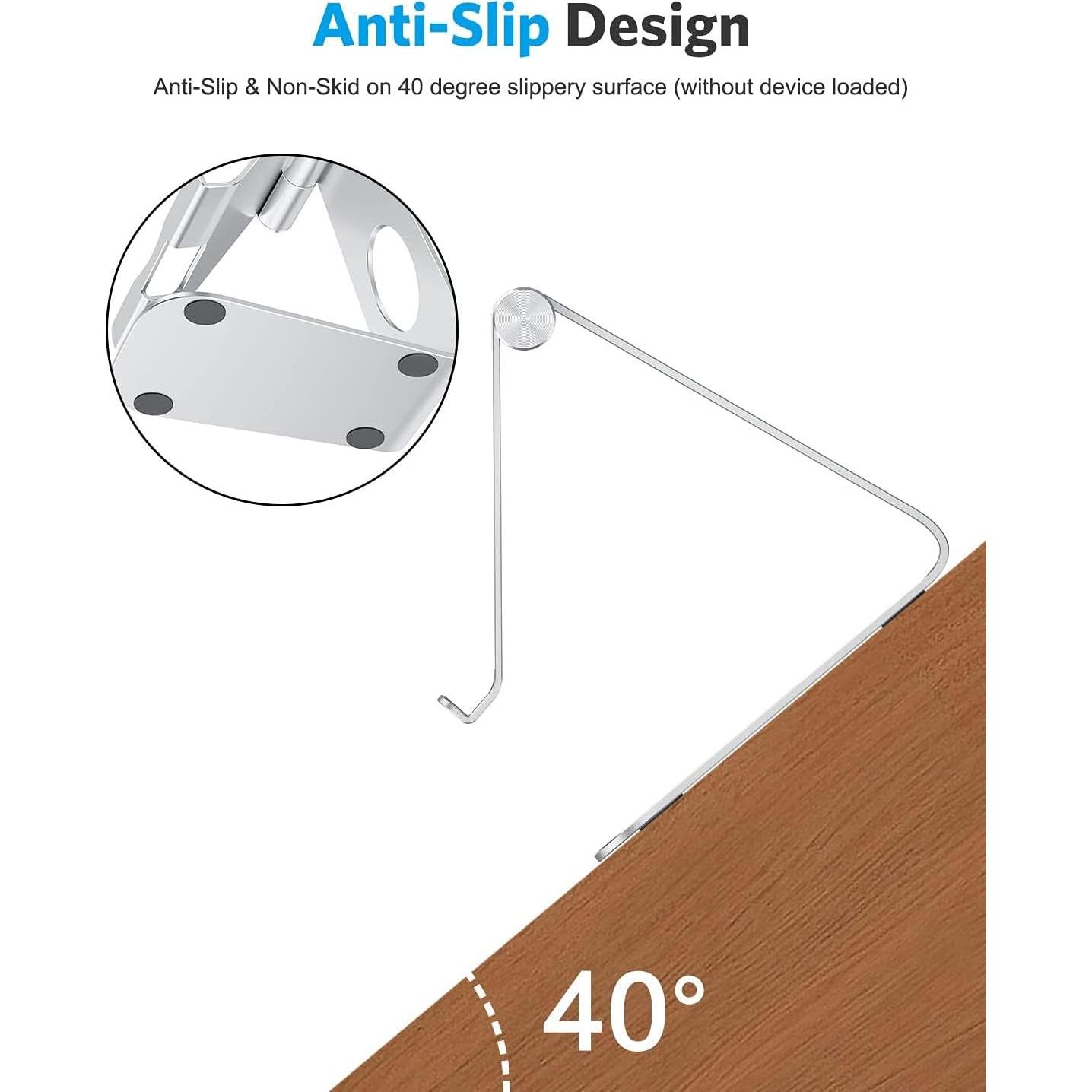 Soporte para Tableta OMOTON Ajustable Plata 33 cm