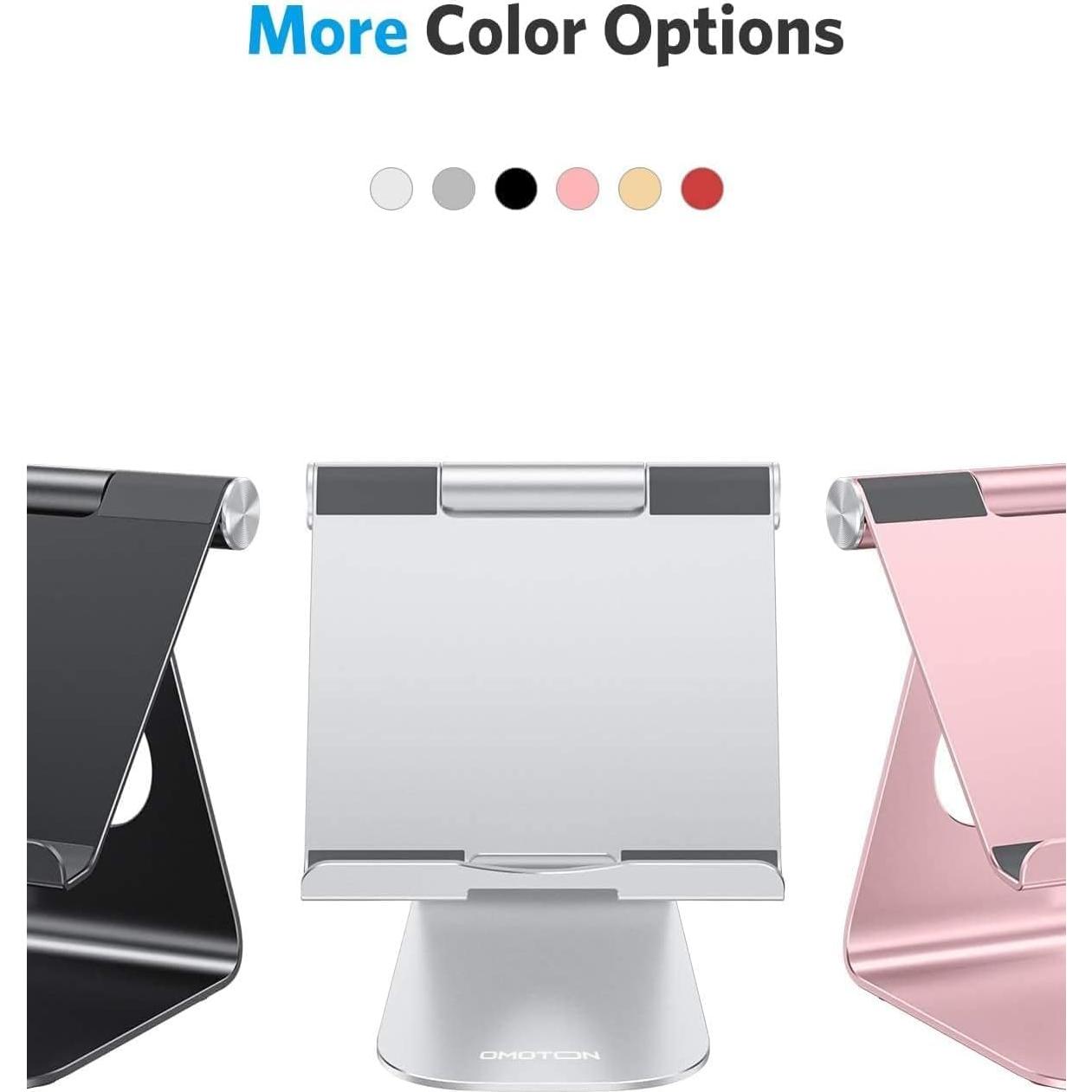 Soporte para Tableta OMOTON Ajustable Plata 33 cm