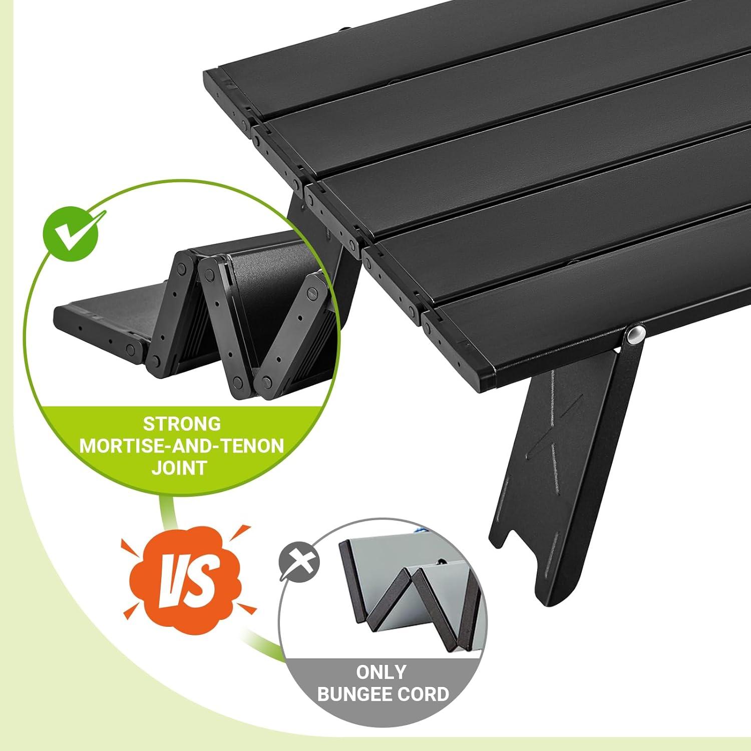 Mesa de Camping Plegable ATEPA AC2401-4, Aluminio 30 kg