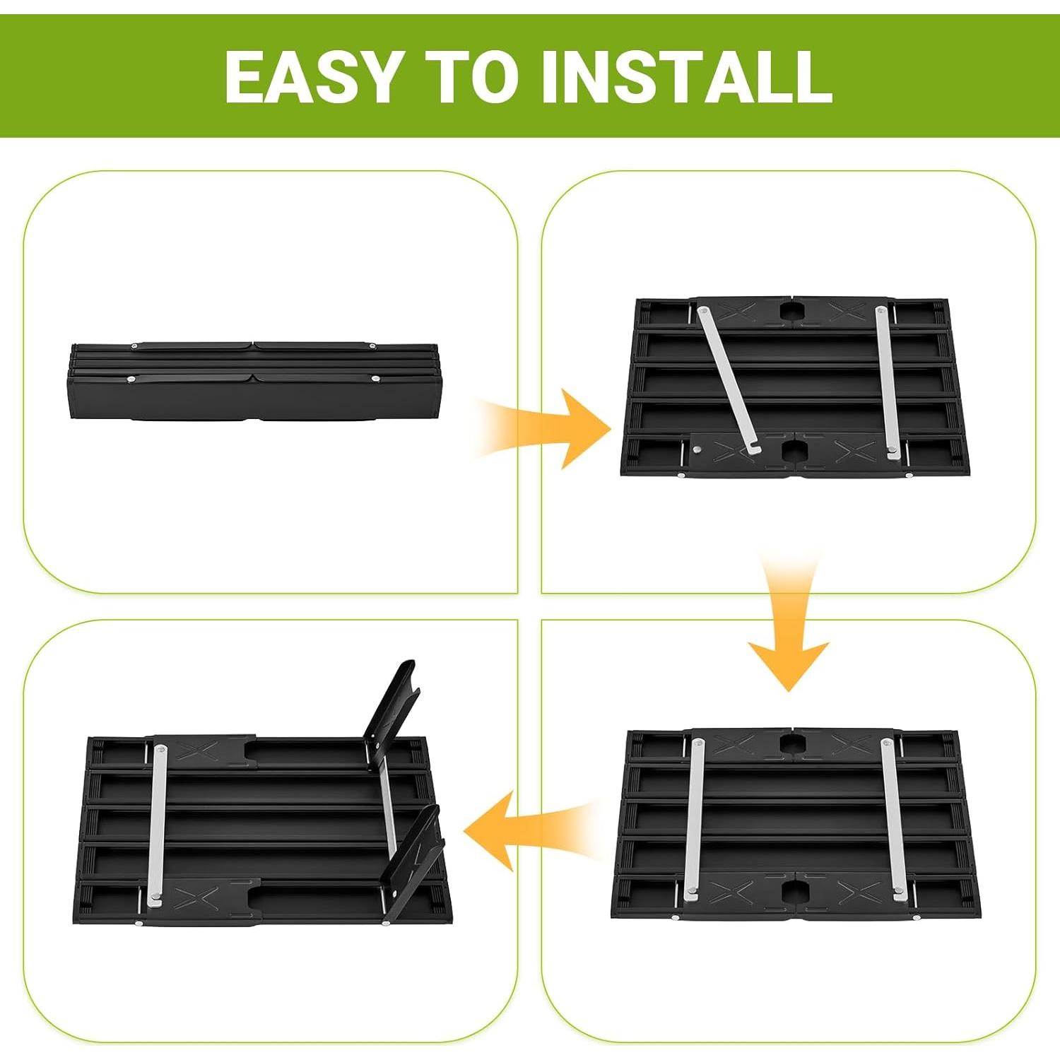 Mesa de Camping Plegable ATEPA AC2401-4, Aluminio 30 kg