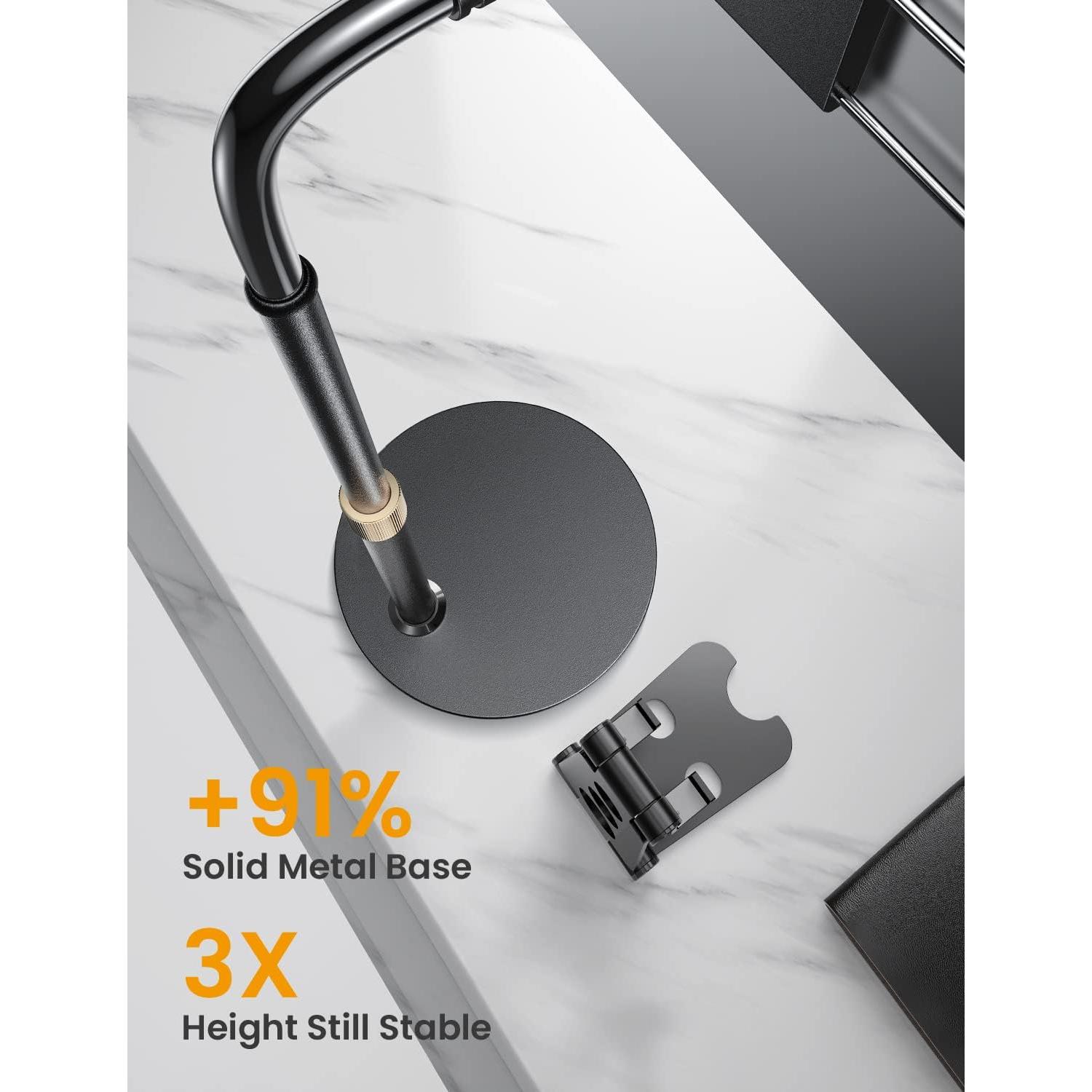 Soporte para iPad LISEN LE785 ajustable 4.7-15.6" negro