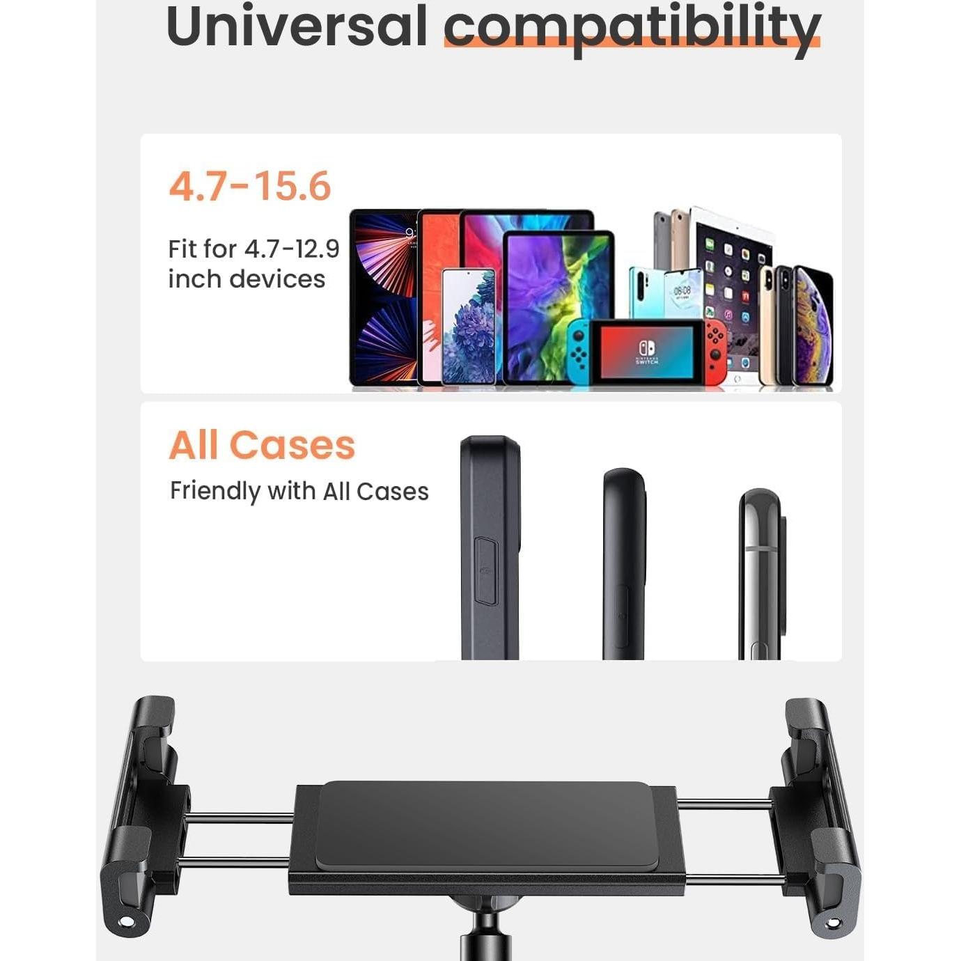 Soporte para iPad LISEN LE785 ajustable 4.7-15.6" negro