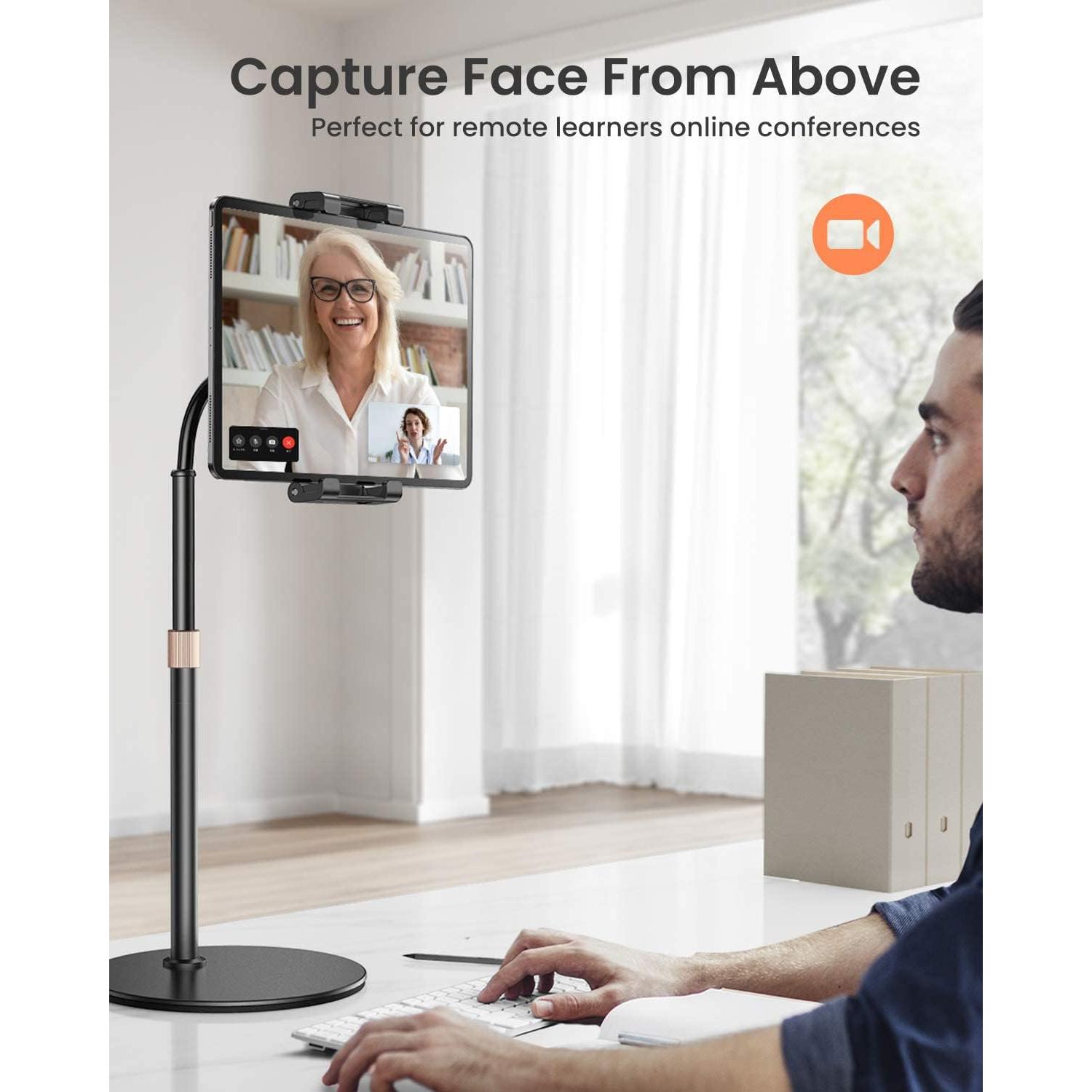 Soporte para iPad LISEN LE785 ajustable 4.7-15.6" negro