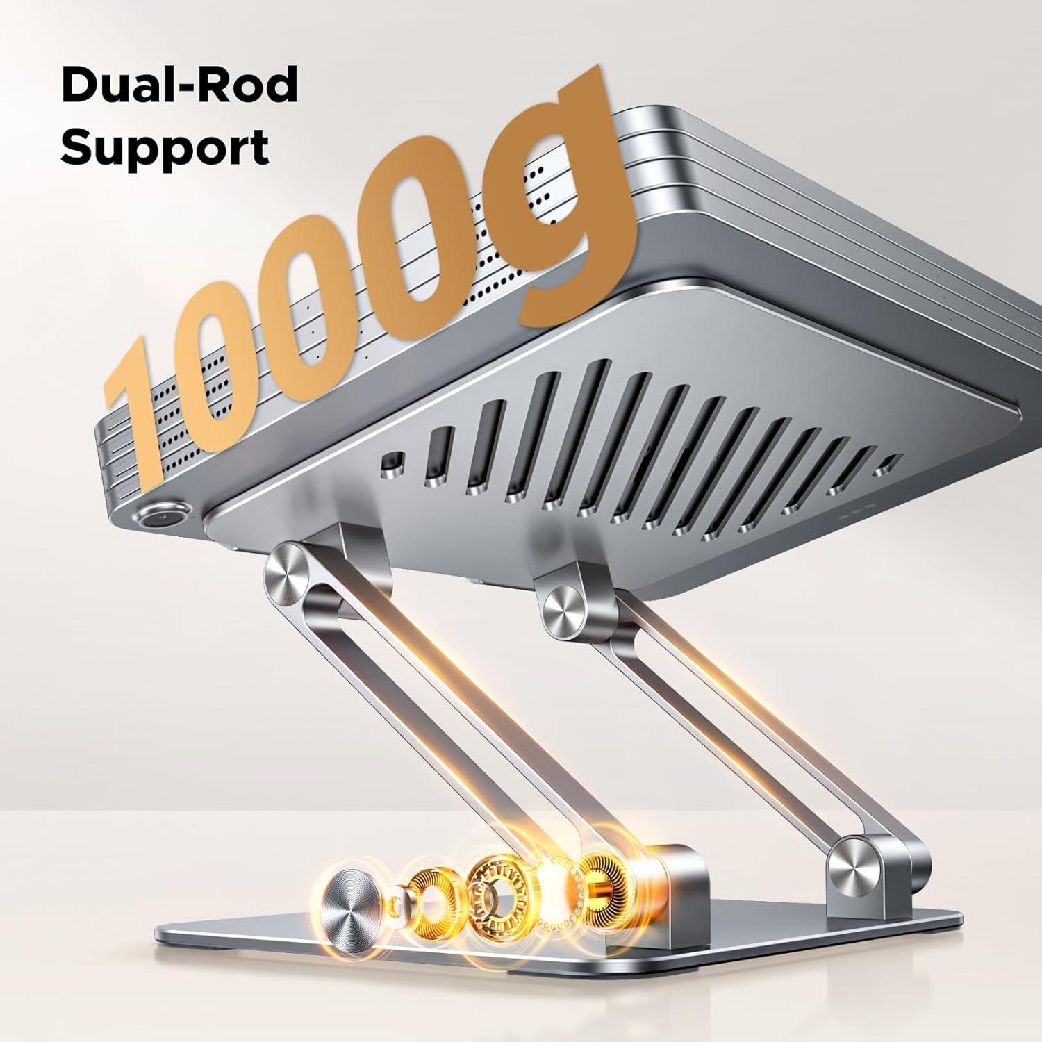 Soporte para Tableta UGREEN Ajustable Aluminio Plata 4-13"