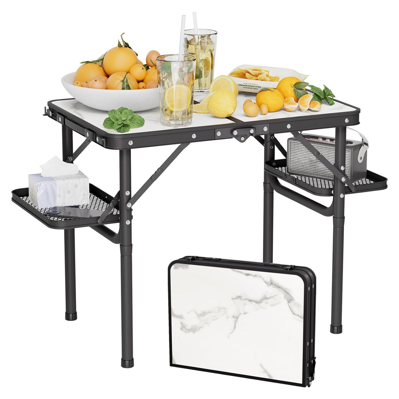 Mesa de Camping Plegable Titanker 62x41 cm Ligera y Resistente