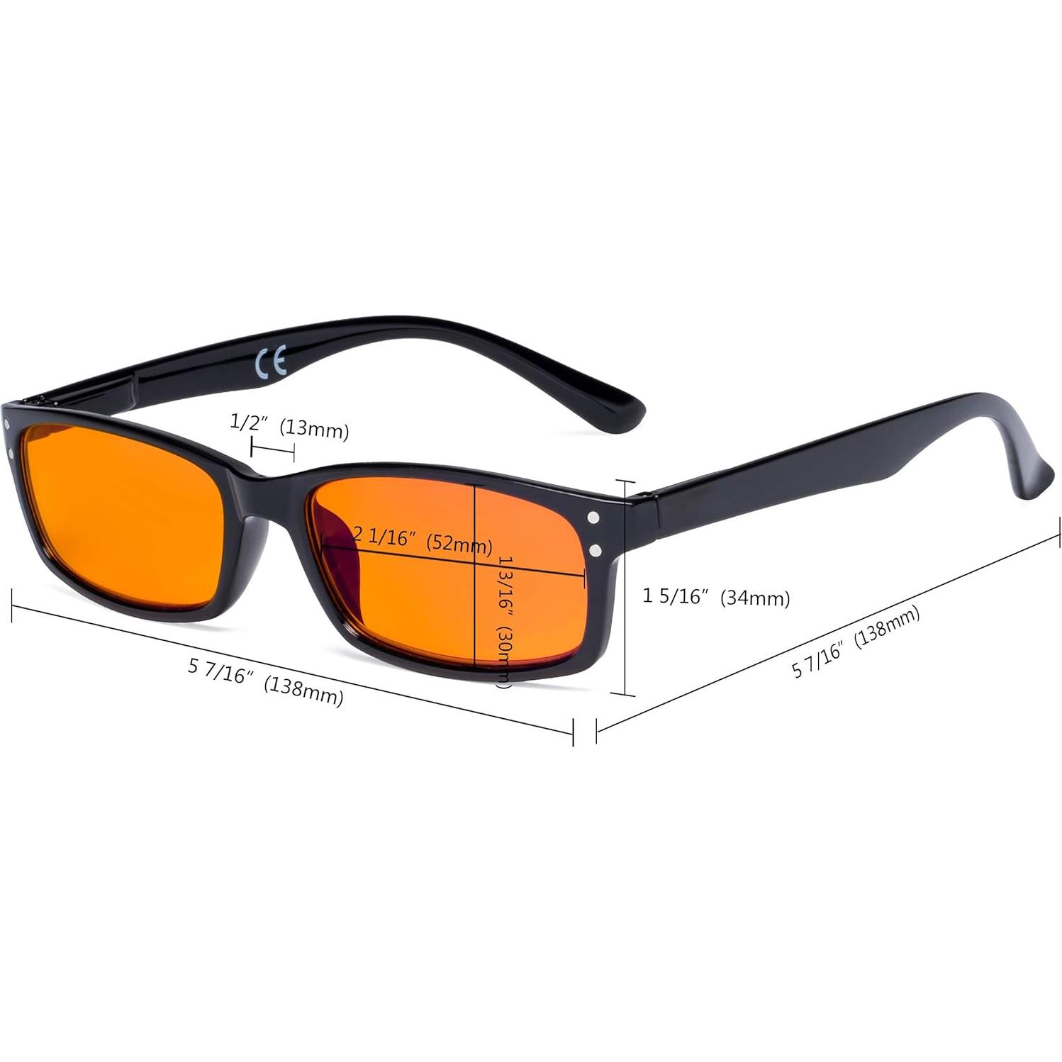 Gafas Eyekepper Anti Luz Azul +0.50 Tinte Naranja para Dormir