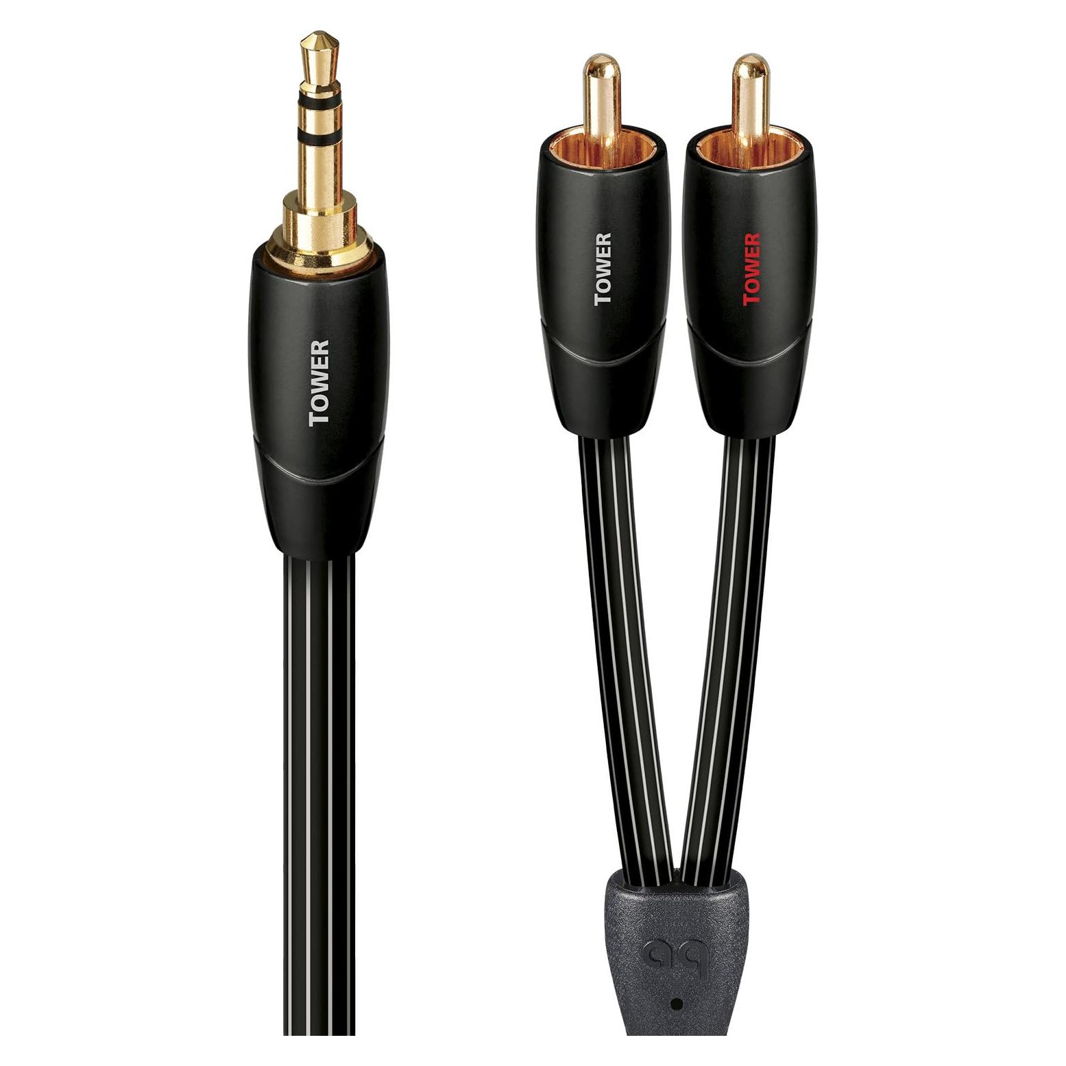 Cable de AudioQuest 3.5mm a RCA 0.6m - Alta Pureza