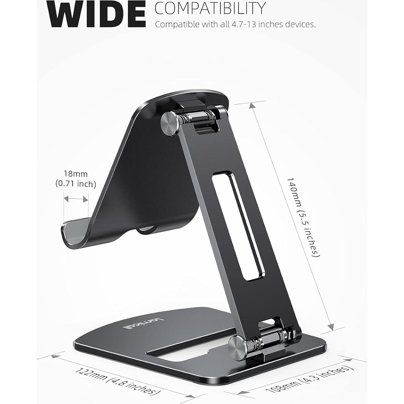 Soporte Plegable Lamicall para Tabletas 4-13" Negro