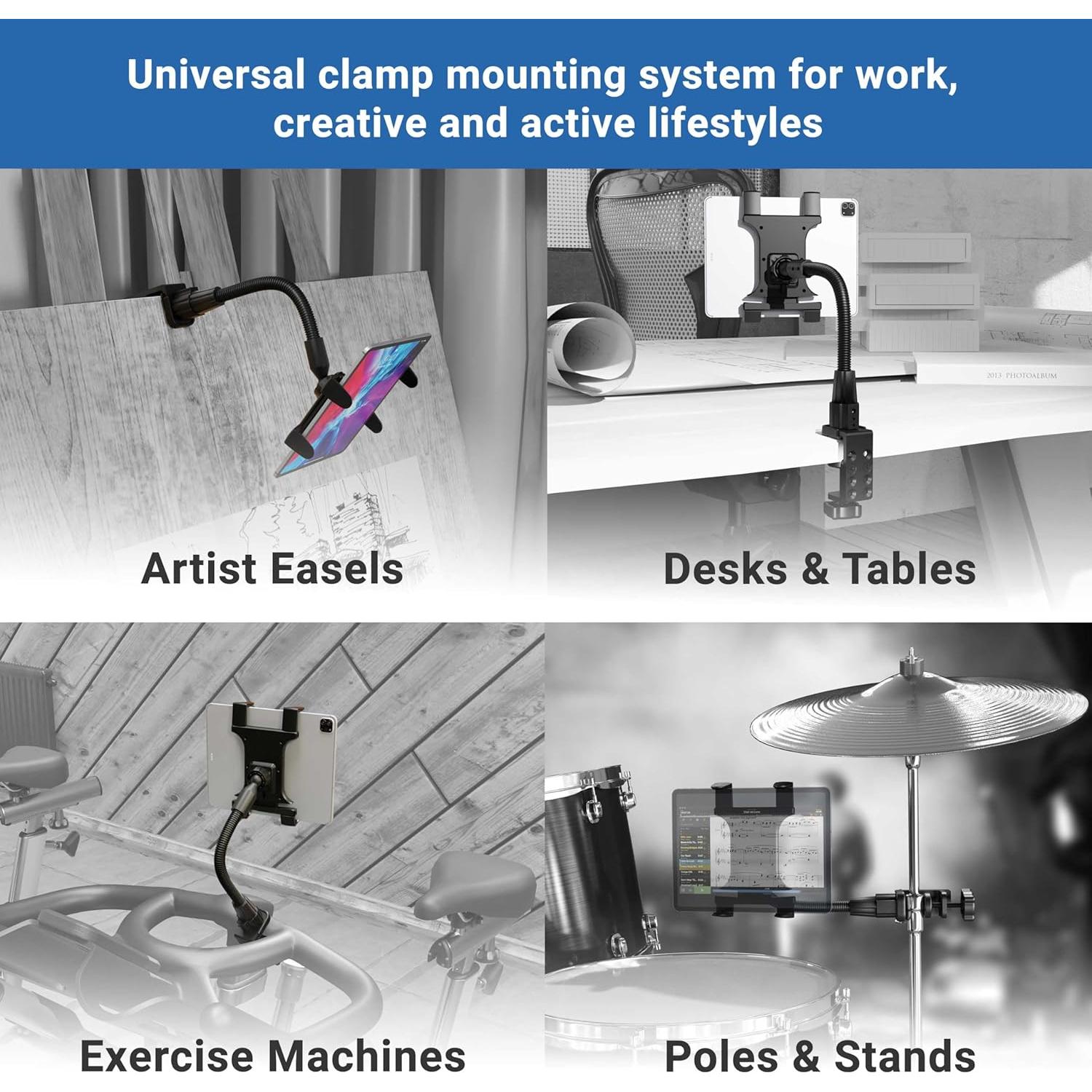 Soporte de Tableta ARKON TAB086 con Brazo Flexible 30 cm