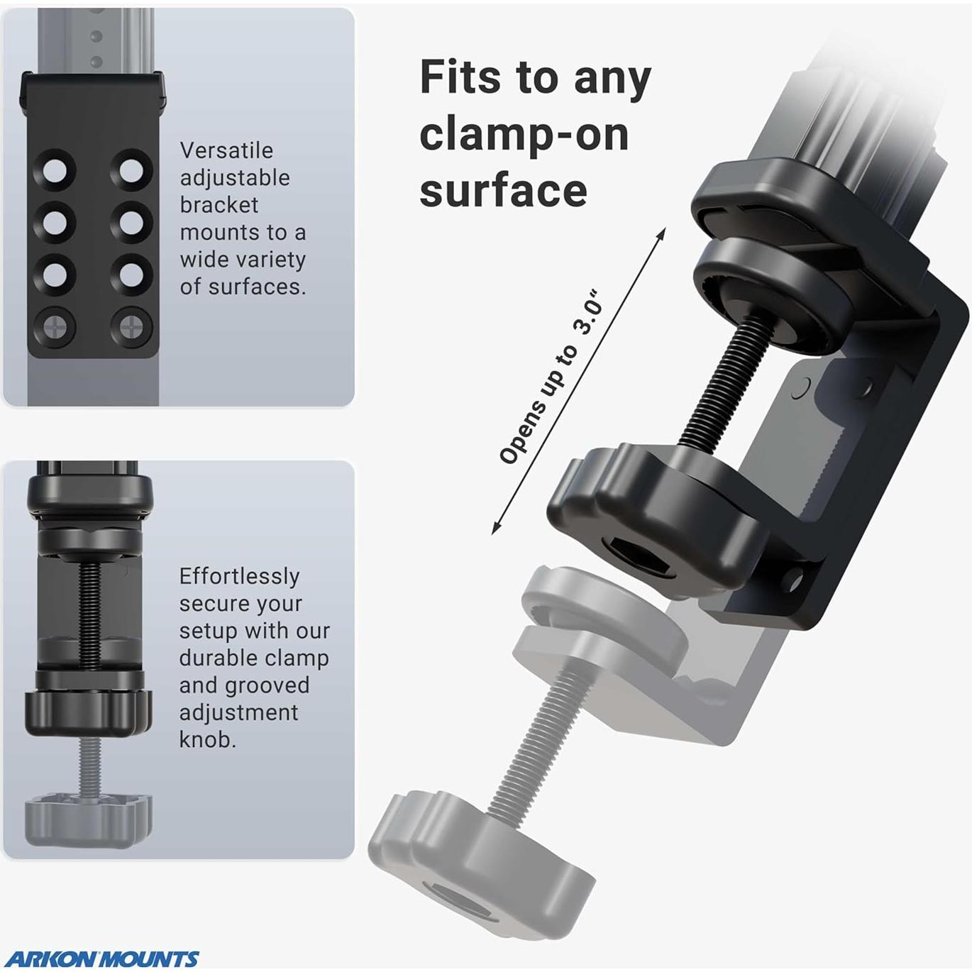Soporte de Tableta ARKON TAB086 con Brazo Flexible 30 cm