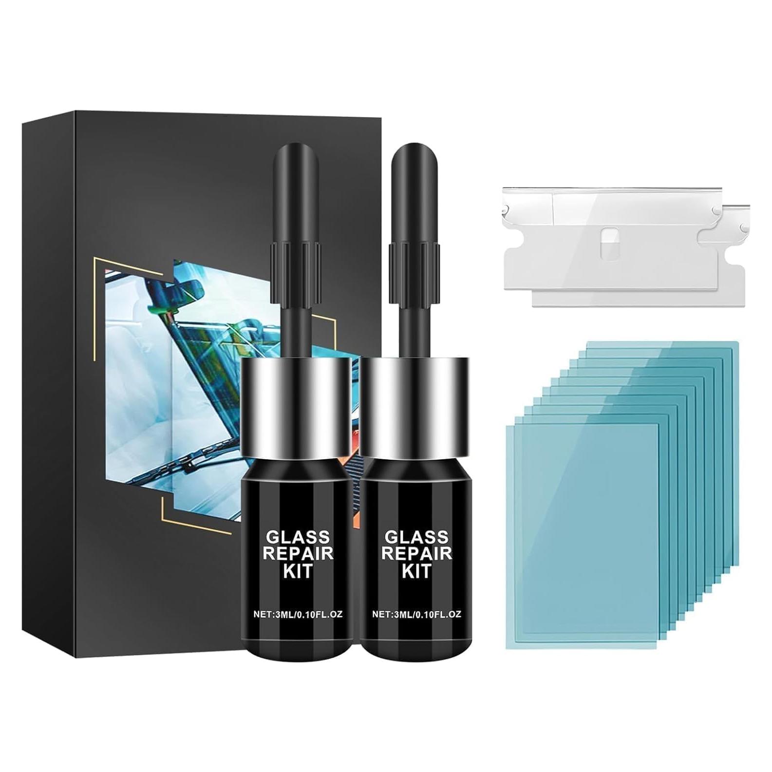 Kit de Reparación de Grietas en Parabrisas DOBYONE 2 Botellas