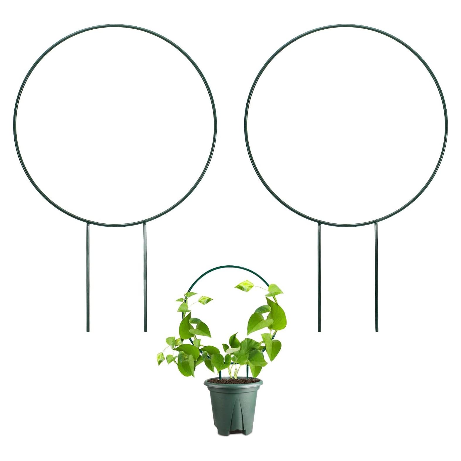 Paquete de 2 enrejados redondos Huakaile para plantas 35x22.5cm