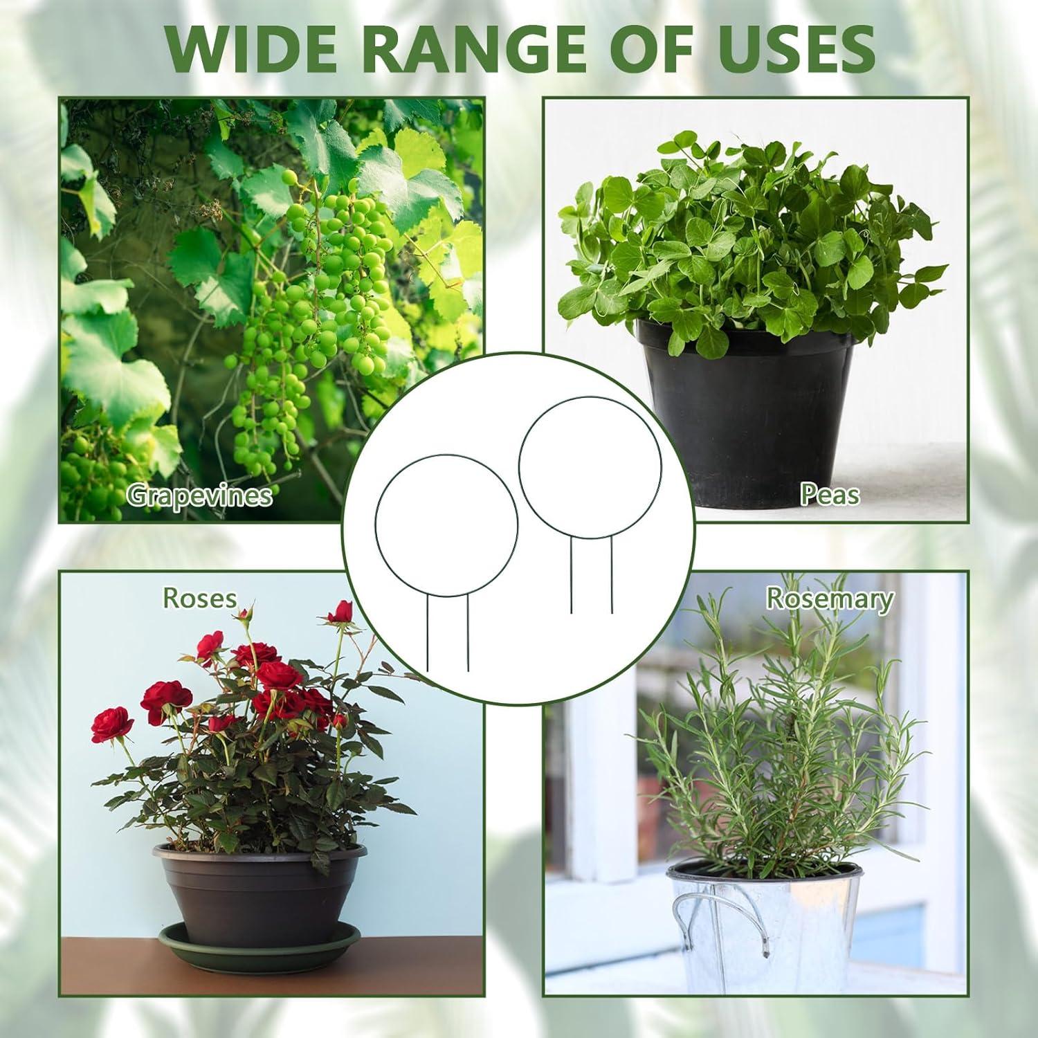 Paquete de 2 enrejados redondos Huakaile para plantas 35x22.5cm