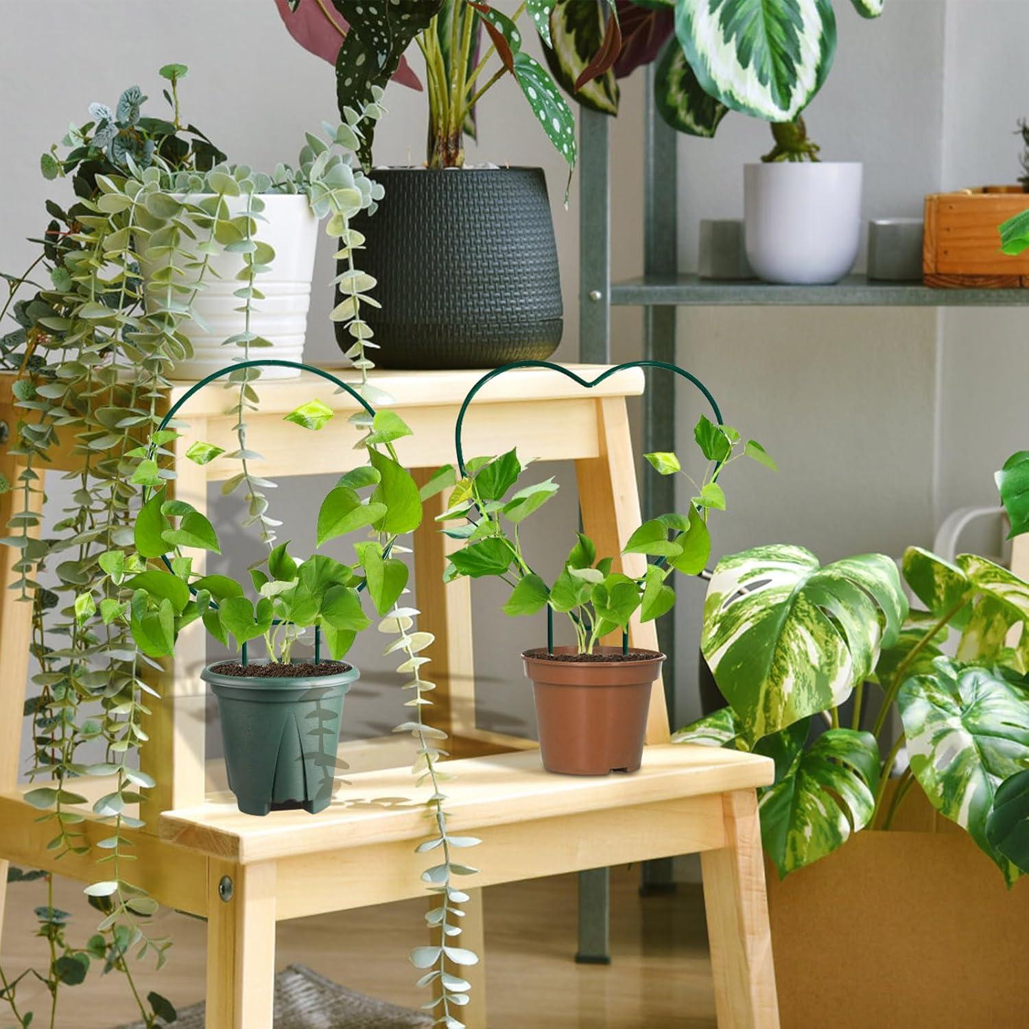 Paquete de 2 enrejados redondos Huakaile para plantas 35x22.5cm