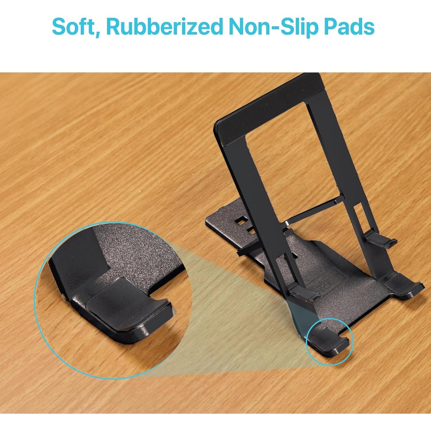 Soporte Plegable para Teléfono BLACK+DECKER Ajustable Negro