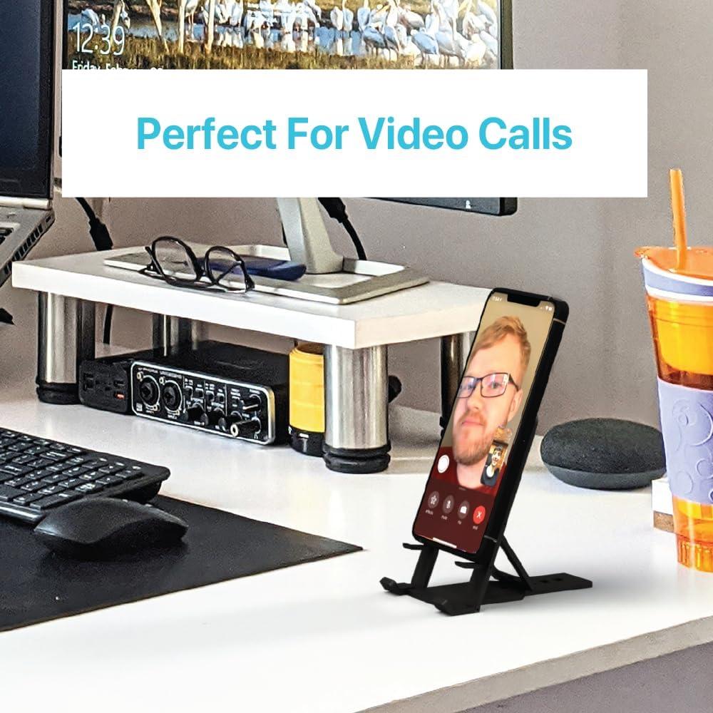 Soporte Plegable para Teléfono BLACK+DECKER Ajustable Negro