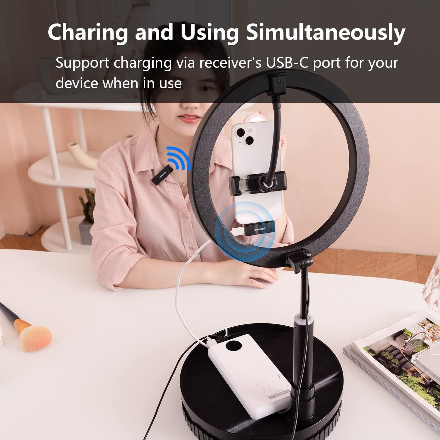 Micrófono Lavalier Inalámbrico Saramonic Lightning 10H