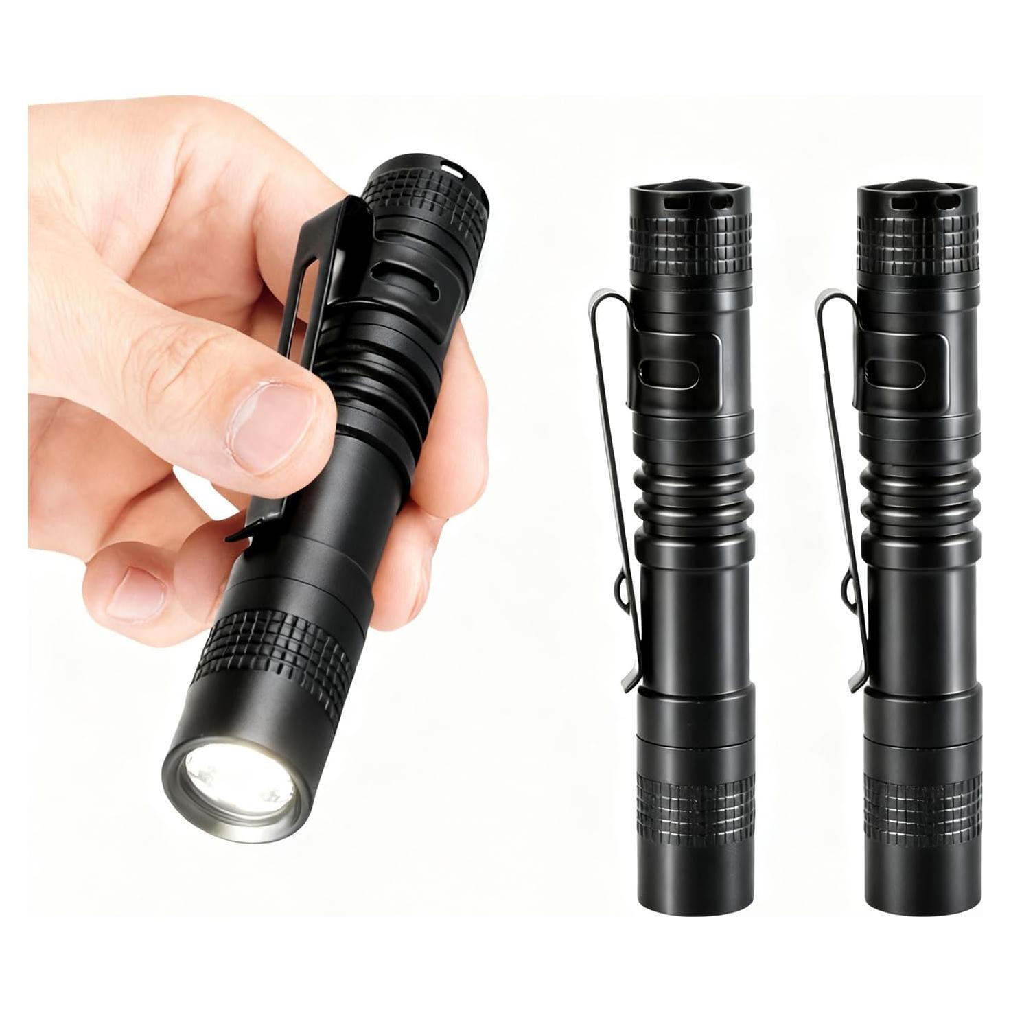 Mini Linterna de Bolsillo CASTNOO - Paquete de 3, LED 100,000h