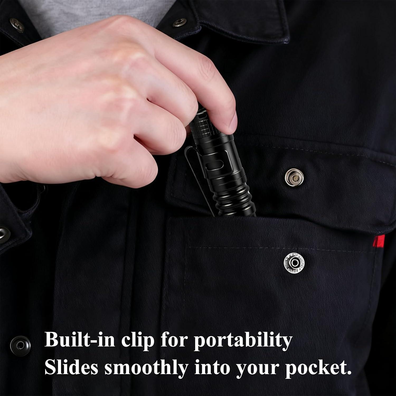 Mini Linterna de Bolsillo CASTNOO - Paquete de 3, LED 100,000h