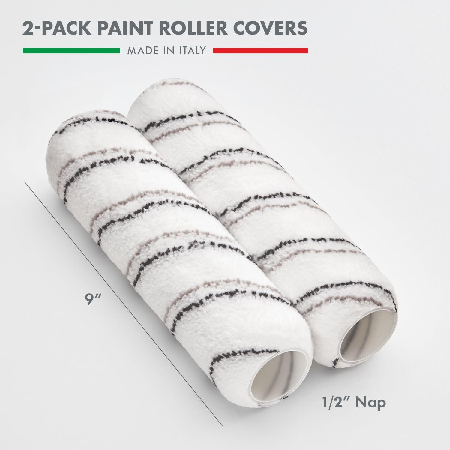 Pack de 2 Fundas de Rodillo de Pintura Remolika 23 cm Microfibra