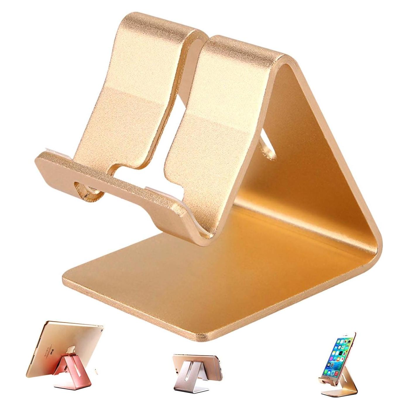 Soporte de Escritorio para Tablet y Teléfono iBarbe Oro