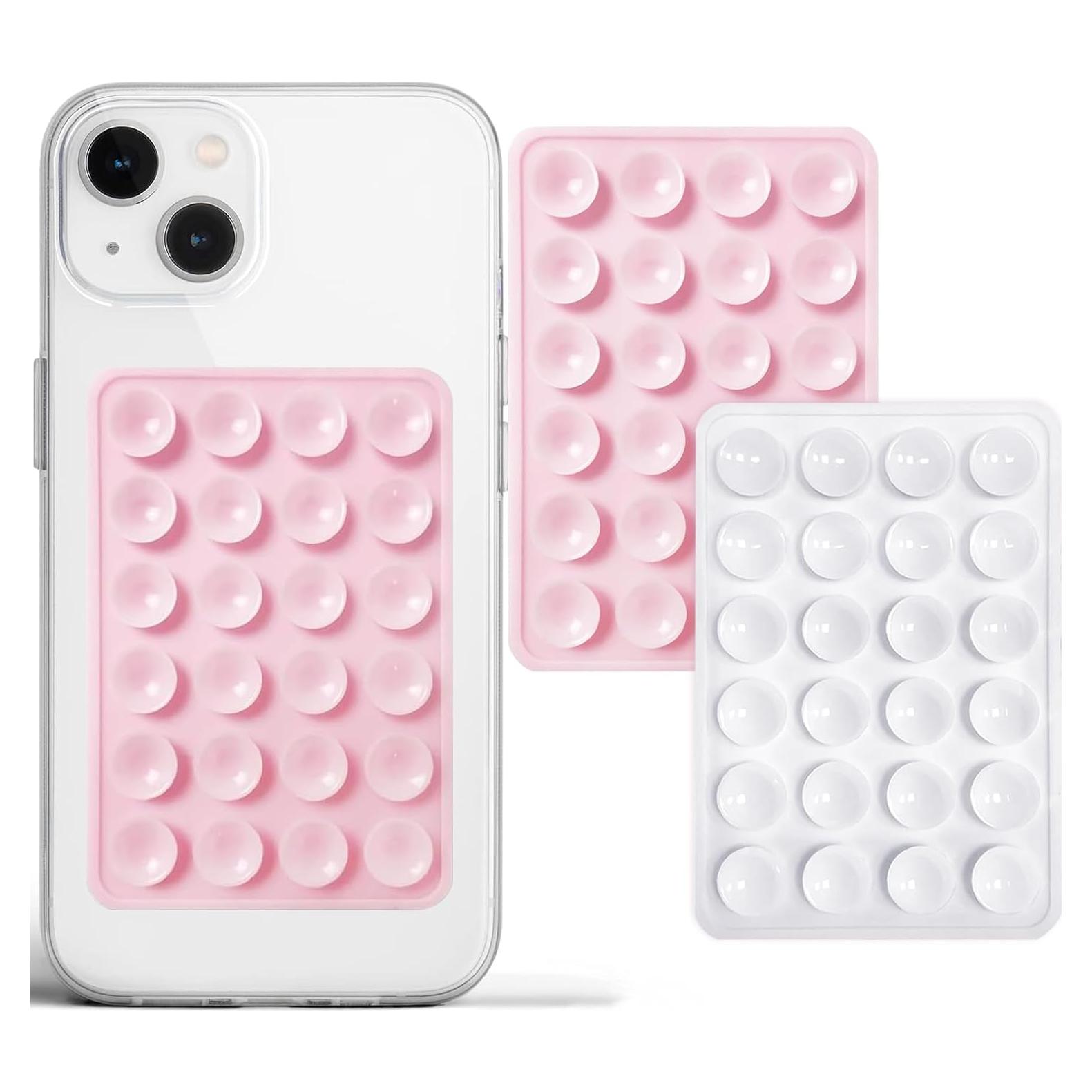 Funda Silicona PKYAA 2 Pack Soporte Adhesivo para Teléfono