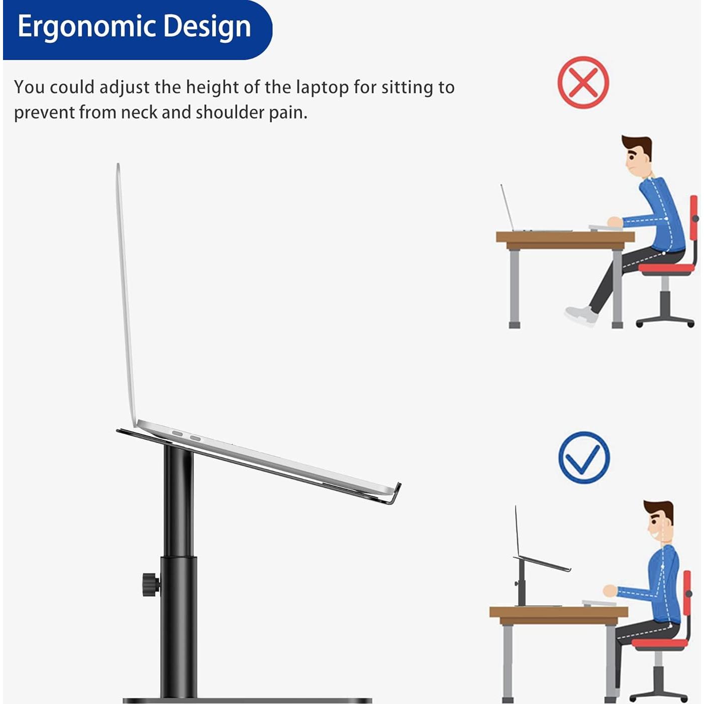 Soporte para Laptop BESIGN LSX6N Ajustable 10-15.6" Negro