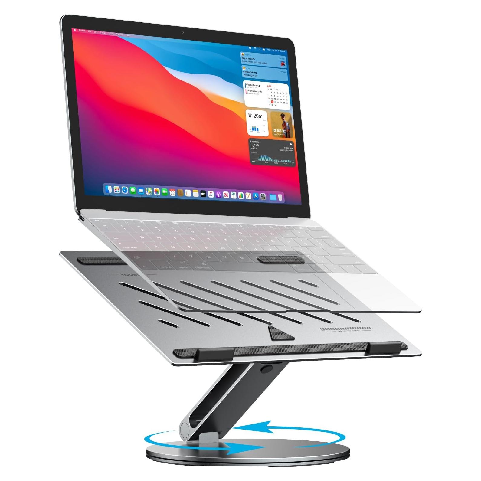 Soporte de Laptop Ajustable YICOSUN B4 de Aluminio 360°