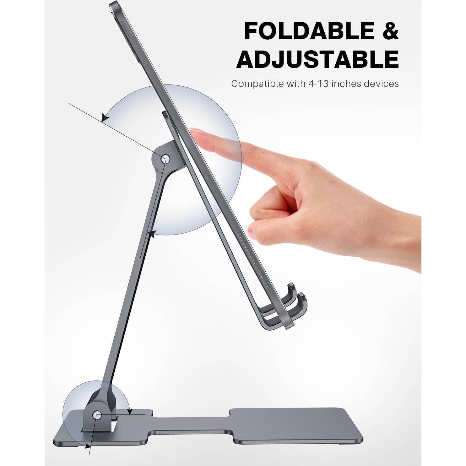 Soporte para Tableta Anozer KG310 Pro Ajustable 4-33 cm - Gris