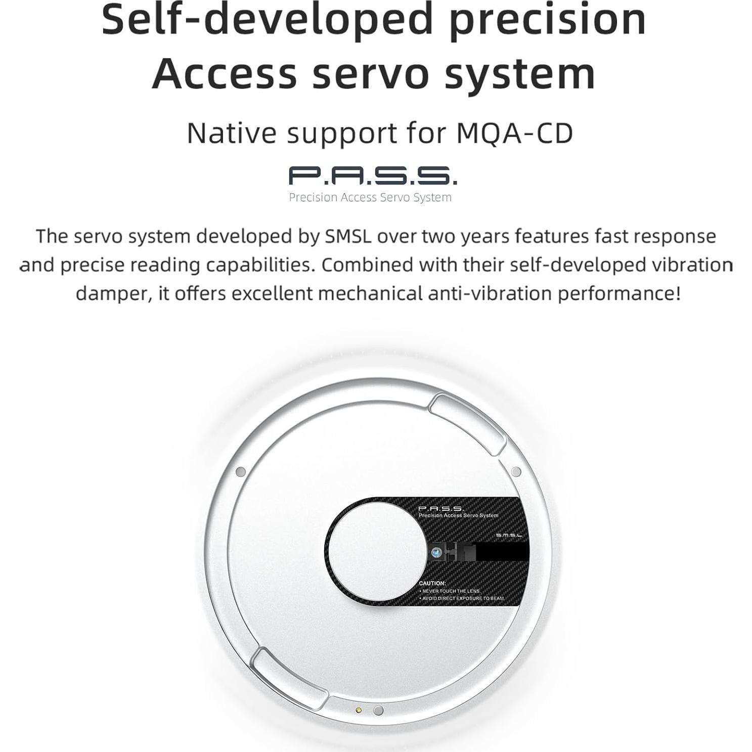 Reproductor de CD SMSL PL200T MQA 32bit/768kHz USB Óptico