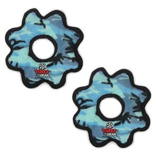 Juguete Suave para Perros TUFFY Camo Azul Paquete de 2