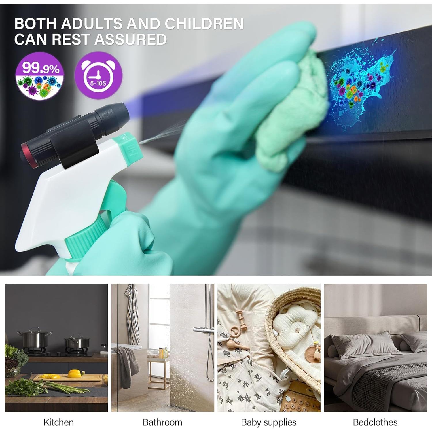 Linterna UV 365nm TactEagle UVA-T8 Mini con Llavero