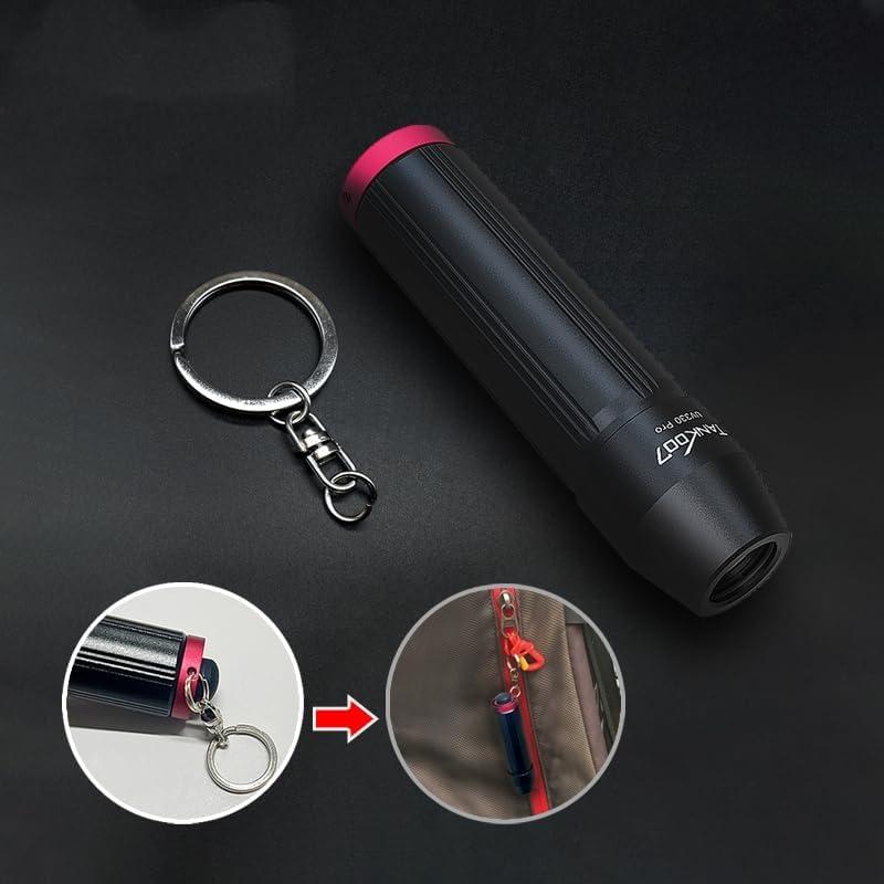 Linterna UV 365nm TactEagle UVA-T8 Mini con Llavero