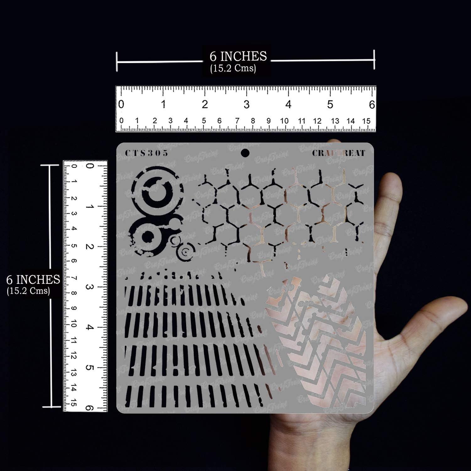 Plantilla reutilizable CrafTreat 6x6" para arte y manualidades