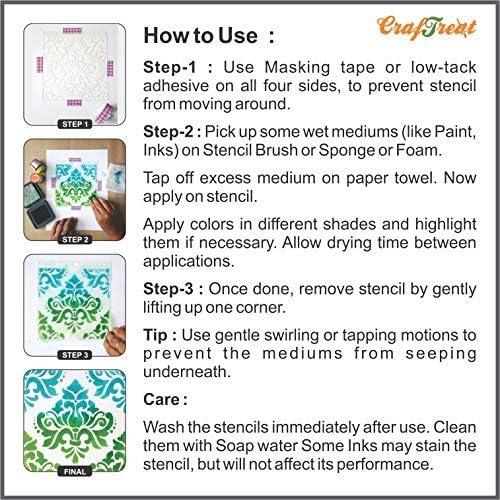 Plantilla reutilizable CrafTreat 6x6" para arte y manualidades