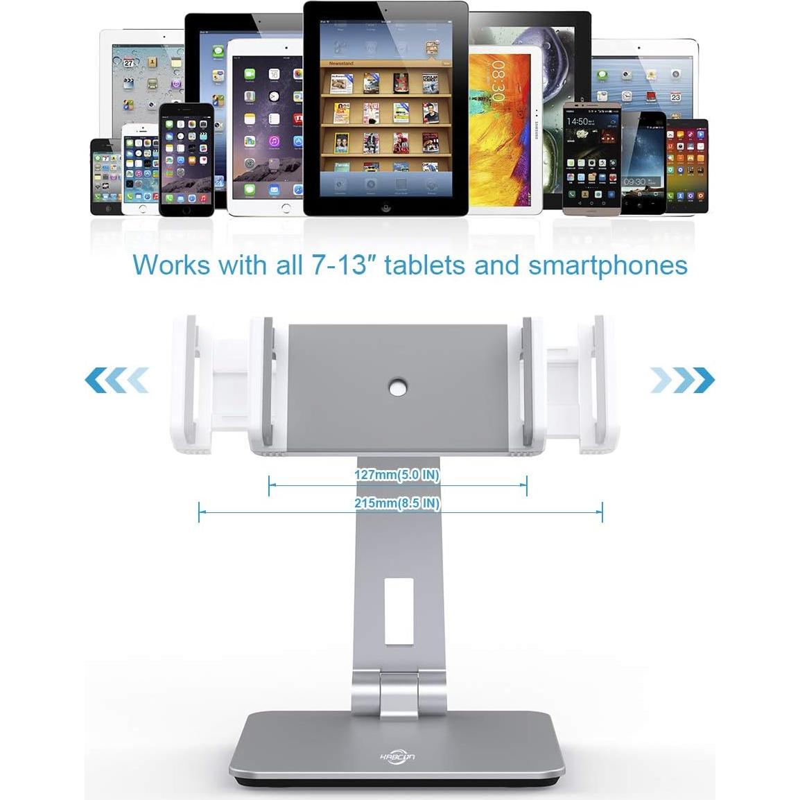 Soporte para Tabletas KABCON Ajustable Aluminio 4-14"